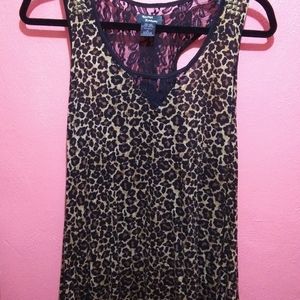 Teenage Runaway Leopard & Lace Fashion Tank
